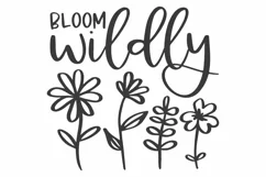 Wildflower SVG, Floral SVG, Flower SVG. Spring SVG Product Image 1