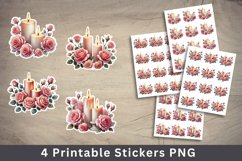valentine png stickers - roses candle Product Image 1