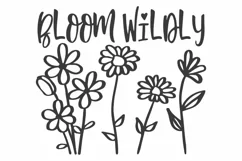 Wildflower SVG, Floral SVG, Flower SVG. Spring SVG | Bloom Product Image 1