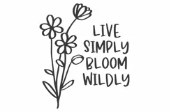 Wildflower SVG, Floral SVG, Flower SVG. Spring SVG | Bloom Product Image 1