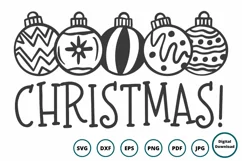 Christmas SVG | Christmas Ornaments SVG | Christmas Sign SVG Product Image 1