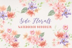 7 Flowers Watercolor Pastel Bouquets Pretty Florals Wedding Product Image 1