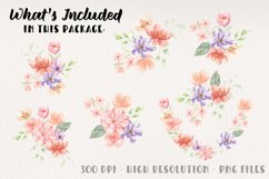 7 Flowers Watercolor Pastel Bouquets Pretty Florals Wedding Product Image 3