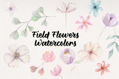 Flower 14 Watercolor Hand Painted Flowers Pretty Clipart Product Image 1