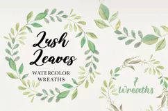 Leaves Wreaths 7 Watercolor Wreaths Hand Painted Greenery Product Image 1