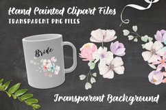 Field Flowers Watercolor Pastel Bouquets Pretty Florals Product Image 2