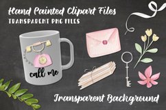 Vintage Watercolor Hand Painted Clipart Old Fashioned Product Image 3