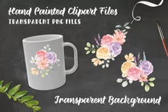 7 Floral Lane Watercolor Pretty Wedding Bouquets Flowers Product Image 2
