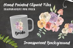 Bella Floral Bouquets Watercolor Pretty Wedding Flowers Product Image 3