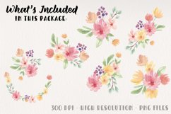 Fun Floral Bouquets Watercolor Pretty Wedding Flowers Spring Product Image 3