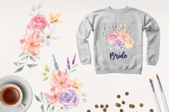 7 Floral Lane Watercolor Pretty Wedding Bouquets Flowers Product Image 3