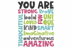 Brave SVG | Strong SVG | Bold SVG | Little Girl SVG Product Image 1