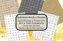 Uplifting Encouraging Ephemera Words for Art Junk Journaling Product Image 1