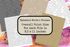 Motivational Ephemera Words Phrases for Art Junk Journaling Product Image 2