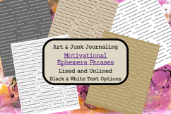 Motivational Ephemera Words Phrases for Art Junk Journaling Product Image 1