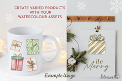 Watercolour Presents Gifts Festive Clipart Asset Bows Pretty Product Image 4