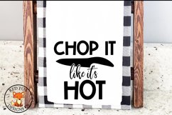 Chop It Like It&#039;s Hot Svg, Png, Dxg | Kitchen Svg Product Image 1
