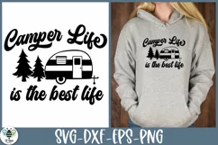 Camping Quote SVG | Camper Life Is The Best Life SVG Product Image 1
