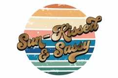 Sun-Kissed and Sassy PNG | Retro Summer Sublimation Design Product Image 2