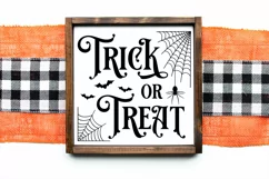 Trick or Treat Vintage Sign SVG | Halloween Cut File Product Image 2