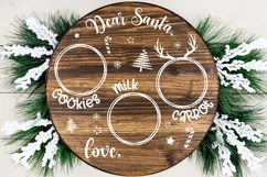 Santa Tray SVG | Dear Santa Plate SVG | Christmas SVG Product Image 3