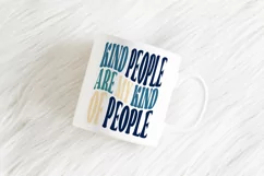 Kind People Are My Kind Of People SVG | Retro Cut File Product Image 2