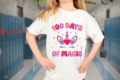100 Days of Magic | Unicorn SVG | 100 Days of School SVG Product Image 2