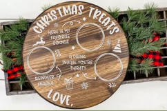 Santa Tray SVG | Christmas Treats Plate SVG | Christmas SVG Product Image 2