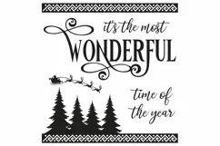It's the Most Wonderful Time of the Year SVG | Christmas SVG Product Image 2