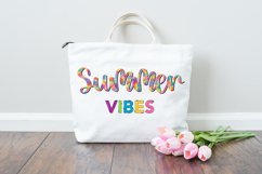 Summer Vibes PNG | Colorful Summer Sublimation Design Product Image 2
