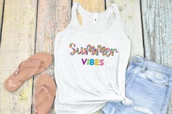 Summer Vibes PNG | Colorful Summer Sublimation Design Product Image 4
