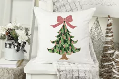 Coquette Christmas PNG | Pink and Green Christmas Tree Product Image 4