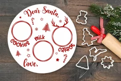Santa Tray SVG | Dear Santa Plate SVG | Christmas SVG Product Image 2