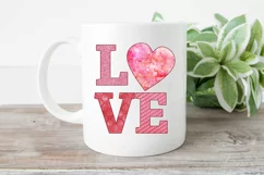 Valentine's Day Love PNG with Pink Heart Product Image 2