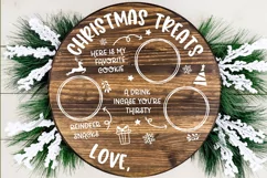 Santa Tray SVG | Christmas Treats Plate SVG | Christmas SVG Product Image 3