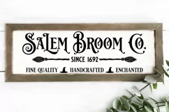 Salem Broom Company SVG | Vintage Halloween Sign Cut File Product Image 3