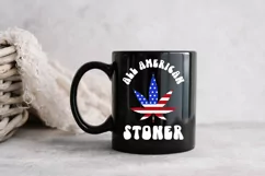 All American Stoner SVG | 4th of July Cannabis SVG Product Image 3