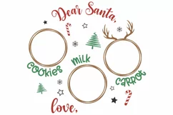 Santa Tray SVG | Dear Santa Plate SVG | Christmas SVG Product Image 4