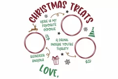 Santa Tray SVG | Christmas Treats Plate SVG | Christmas SVG Product Image 4