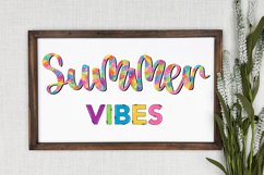 Summer Vibes PNG | Colorful Summer Sublimation Design Product Image 3