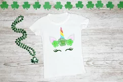 Unicorn with Rainbow Horn PNG | St. Patrick's Day PNG Product Image 3