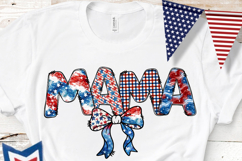 4th of July Alphabet PNG Bundle, Patriotic Doodle Letters Product Image 2