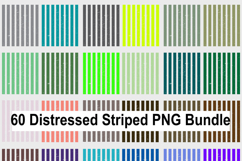 Distressed Stripe PNG Bundle, Retro Grunge Striped Product Image 4