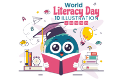 10 World Literacy Day Illustration Product Image 1