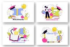 10 World Literacy Day Illustration Product Image 3