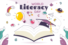 10 World Literacy Day Illustration Product Image 4