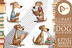 Literary Loungers Dog Sublimation Product Image 1