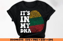 It's in my DNA Lithuania Flag Fingerprint Sublimation Product Image 2