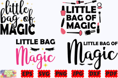 Little Bag Of Magic SVG | Makeup Bag SVG | Cosmetic Bag SVG Product Image 3