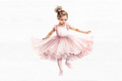 Little Ballerina Watercolor Sublimation Clipart Product Image 2